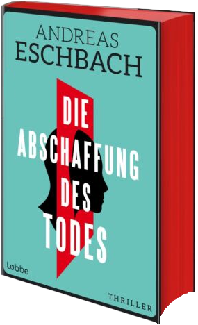 Die Hardcover-Edition von 'Die Abschaffung des Todes' mit hübschem roten Rand